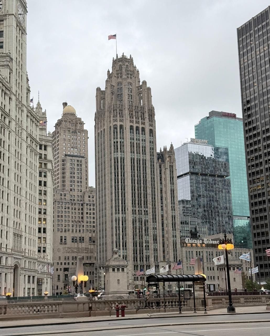 Tribune Tower on Michigan Avenue in 2025.